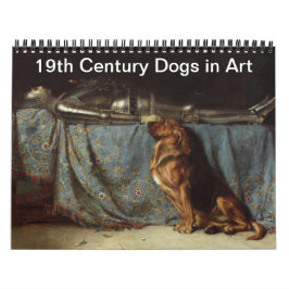 Calendrier Chiens du XIXe siècle en art