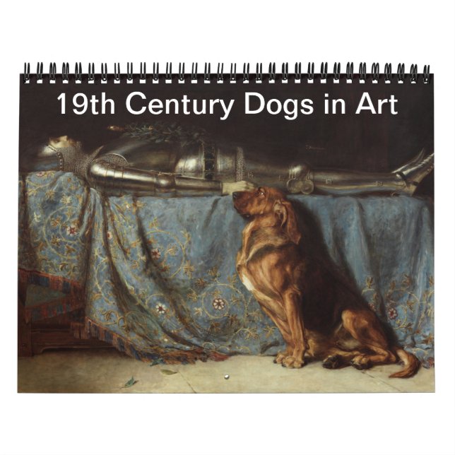 Calendrier Chiens du XIXe siècle en art (Protection)