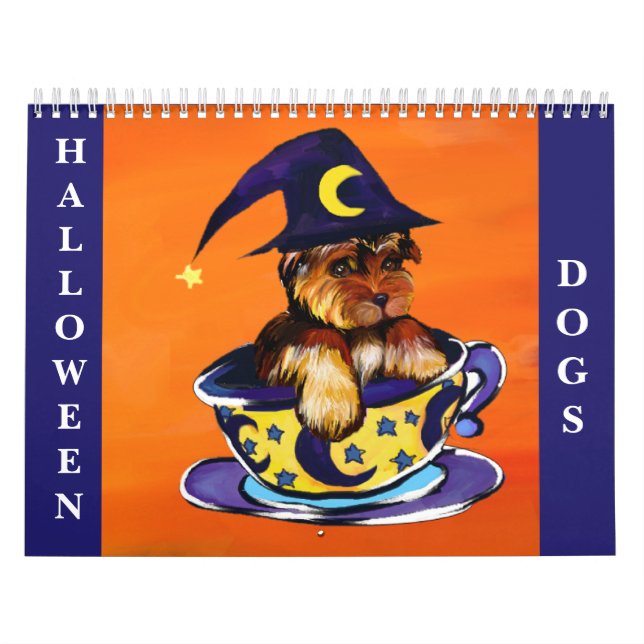 CALENDRIER CHIENS HALLOWEEN (Protection)