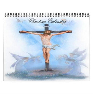 Calendrier chrétien vintage