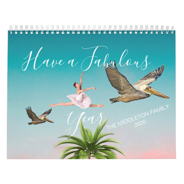 Calendrier Citations amusantes Moderne Chic Personnel (Protection)