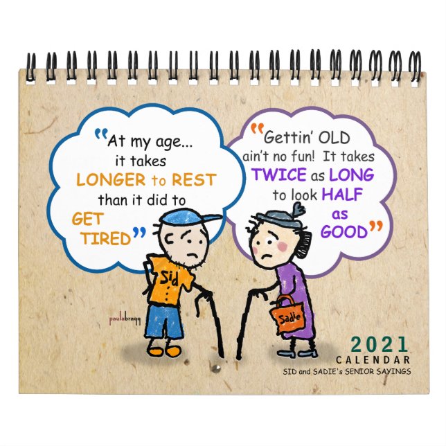 Calendrier Citations de 2021 pour la retraite des aînés Funny (Protection)