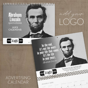 Calendrier Citations de Abe Lincoln - Logo d'entreprise promo
