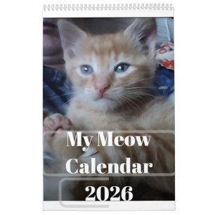Calendrier Citations de photos de mon propre chat Personnalis