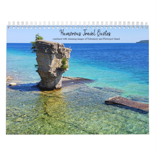 Calendrier Citations de voyage humoristiques (Protection)
