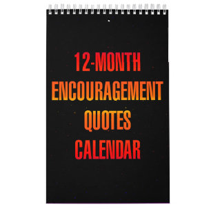 Calendrier Citations d'encouragement de 12 mois