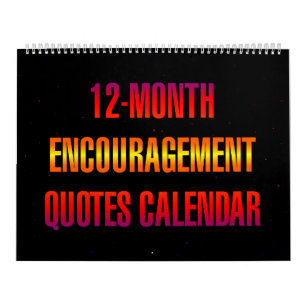 Calendrier Citations d'encouragement de 12 mois