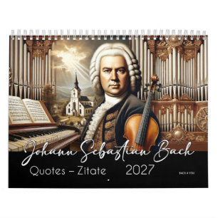 Calendrier Citations et portraits de Johann Sebastian Bach 20