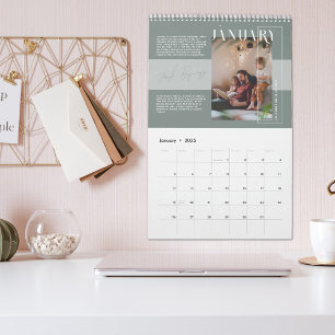 Calendrier Citations Inspirantes & Moments de Photos de Famil