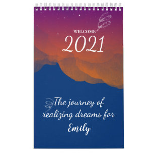Calendrier Citations mensuelles de motivation du crépuscule 