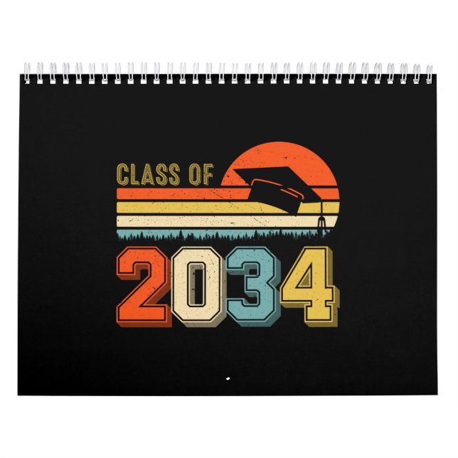 Calendrier Classe De 2034 Augmenter Avec Moi Pré-K Graduate V (Protection)