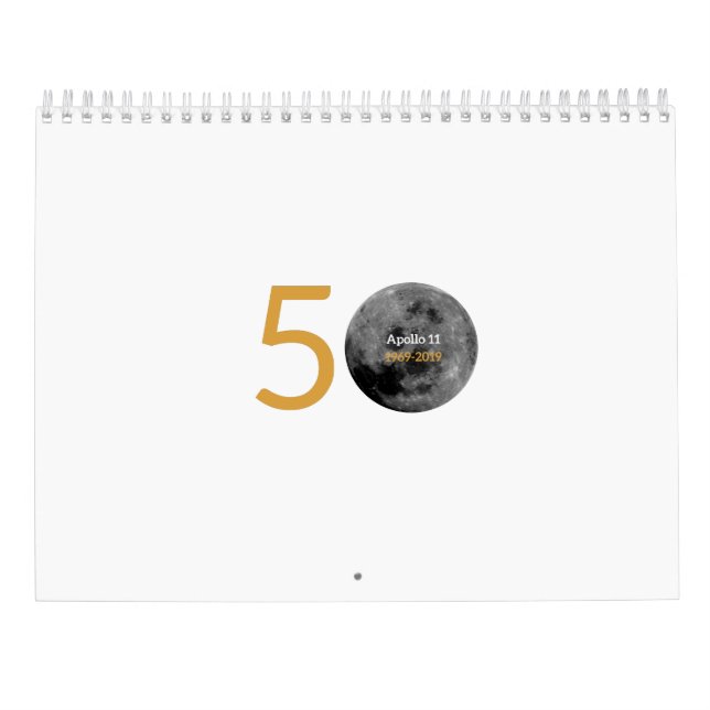 Calendrier Classez pour le cinquantième anniversaire d'Apollo (Dos)