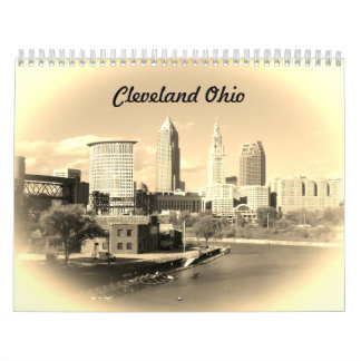 Calendrier Cleveland Ohio Sepia Calendar