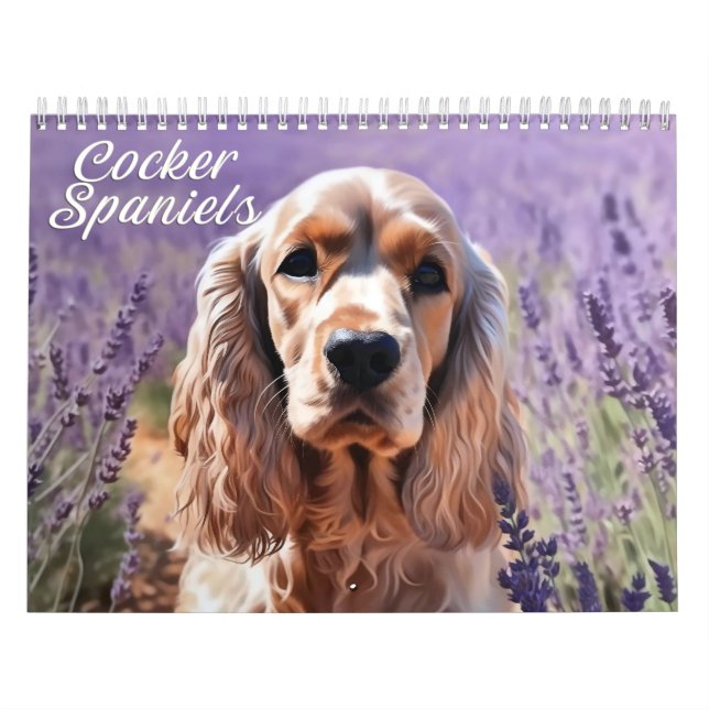 Calendrier Cocker Spaniels Calendrier, chaque année (Protection)