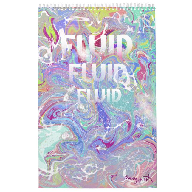 Calendrier Collage d'art liquide FLUID (Protection)