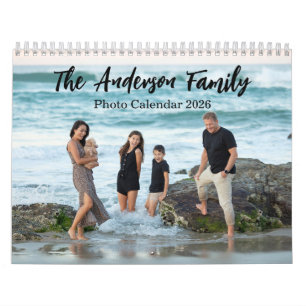 Calendrier Collage de photos de famille moderne