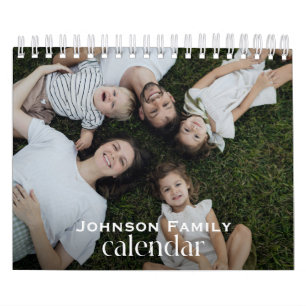 Calendrier Collage de photos de famille personnalisé