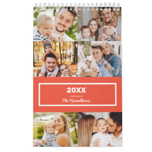 Calendrier Collage Photo Famille Moderne 2022