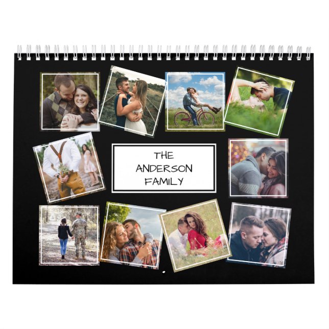 Calendrier Collage photo personnalisé (Protection)