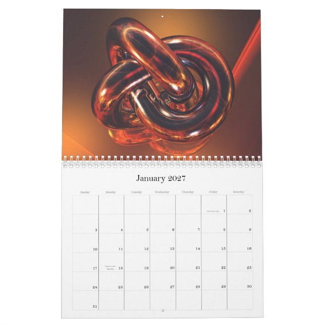 Calendrier collection 2012 3D (Jan 2027)