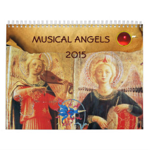 CALENDRIER COLLECTION D'ART FINE DES ANGES MUSICAUX 2015