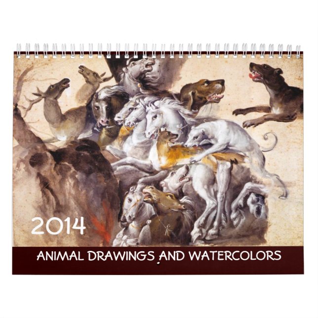 Calendrier COLLECTION D'ART FINE / Dessins Animaux 2014 (Protection)