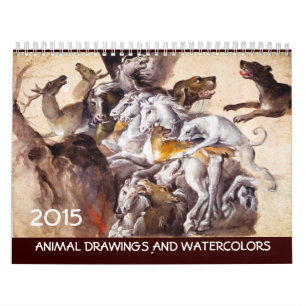 Calendrier COLLECTION D'ART FINE / Dessins Animaux 2015