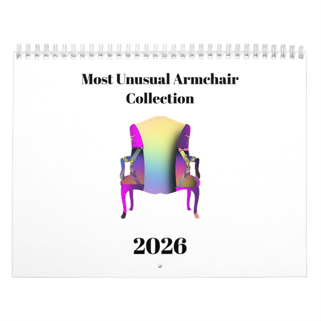 Calendrier Collection de fauteuils les plus inhabituelle (Protection)