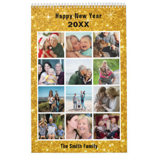 Calendrier Collection photo familiale moderne Parties scintil