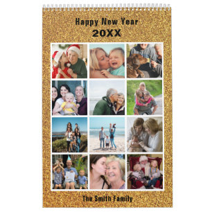 Calendrier Collection photo familiale moderne Parties scintil