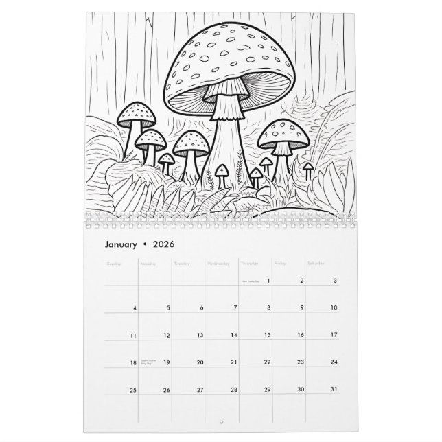Calendrier Color your own  (Jan 2026)