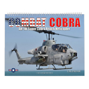 Calendrier COMBAT COBRA - hélicoptère d'attaque AH-1