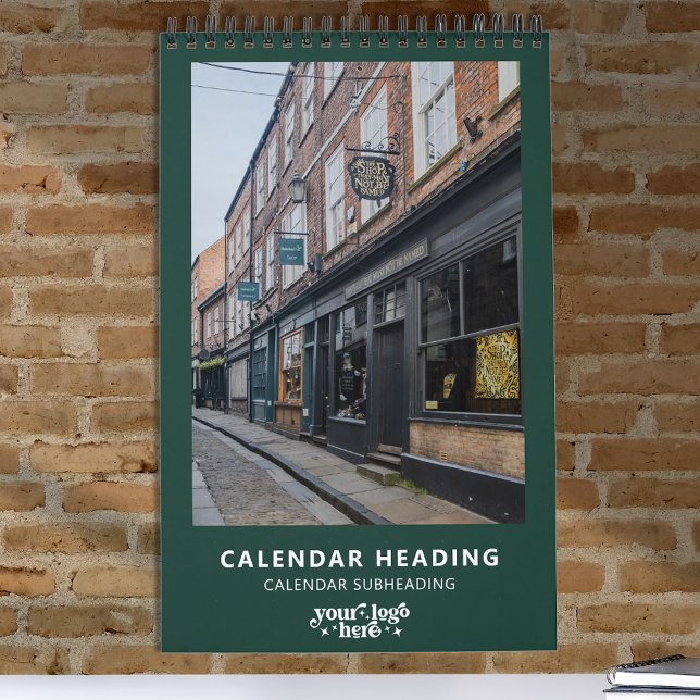 Calendrier Company Logo Simple Modern Minimalist Promotional  (Créateur téléchargé)