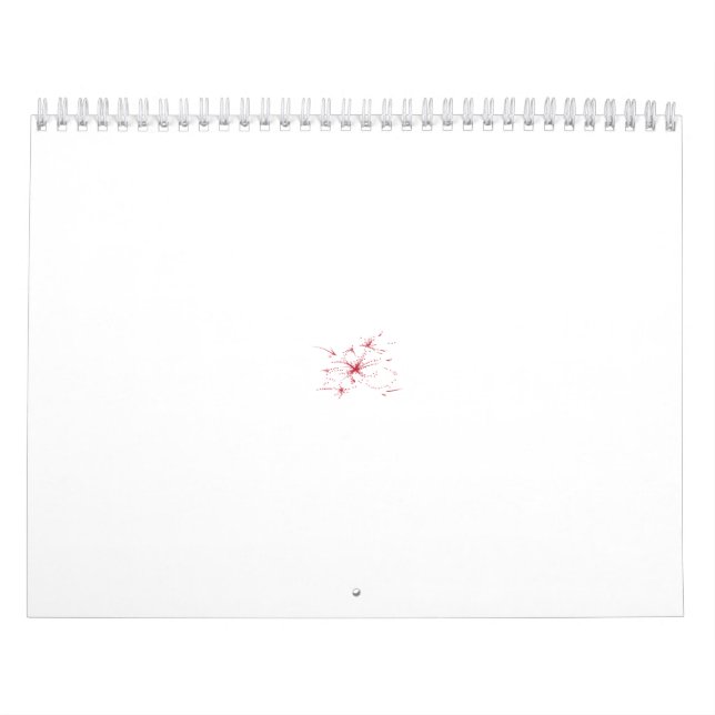 Calendrier Conception abstraite de plusieurs formes de fleurs (Protection)