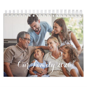 Calendrier Conception de photo élégante de notre famille 2026