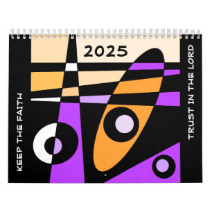 Calendrier Conserver La Foi - Confiance En L'Eternel (Orange 