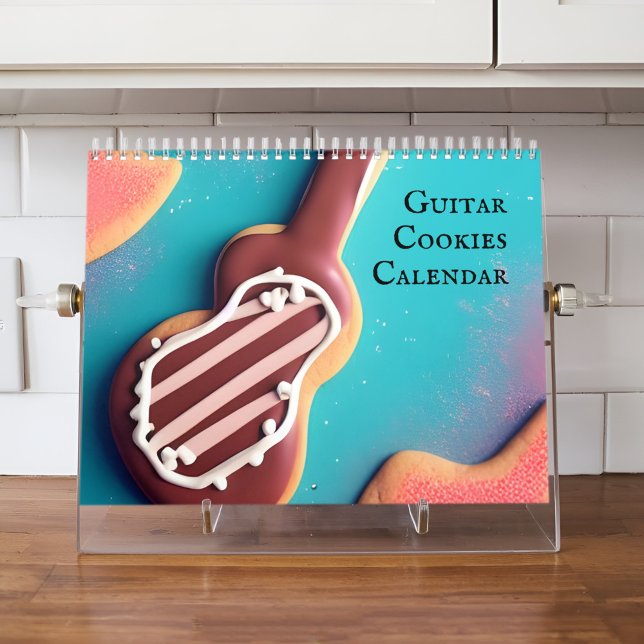 Calendrier Cookies de guitare 2026 pour fans de musique et de (A sweet, unique calendar blending guitars and cookies for music and baking fans!)