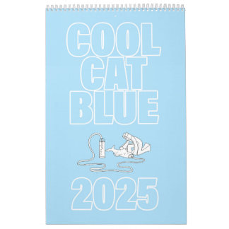 Calendrier Cool Cat Blue 2025