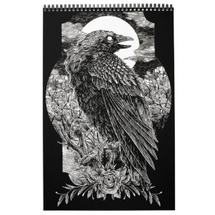 Calendrier Corbeau Mystique Sombre