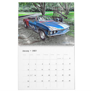 Calendrier Corvair de deux pages