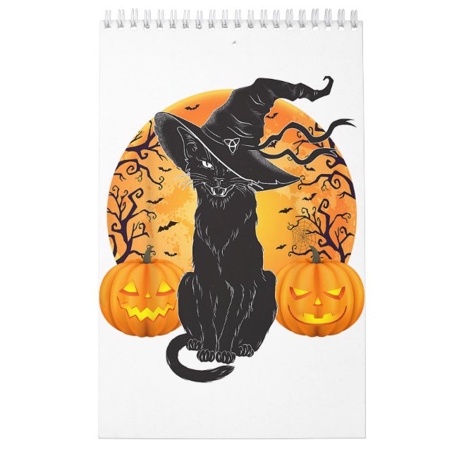 Calendrier Costume Chat Noir Scary Halloween sorcier Casquett (Protection)