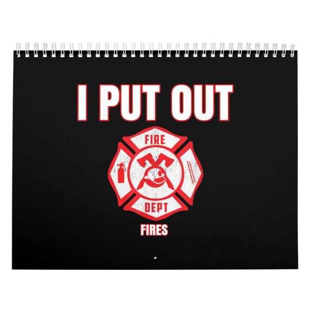 Calendrier Costume d'Halloween Funny Pompier J'ai mis le feu (Protection)