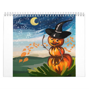Calendrier costume d'halloween mignon