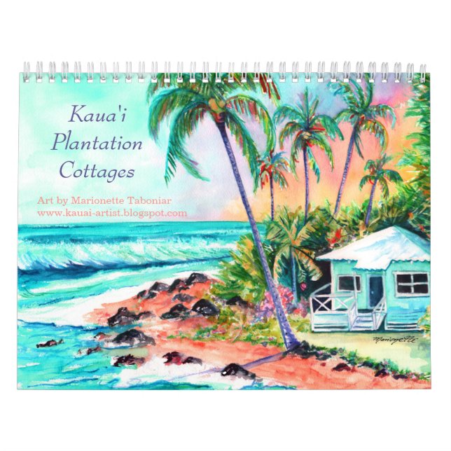 Calendrier Cottages de Kauai Plantation (Protection)