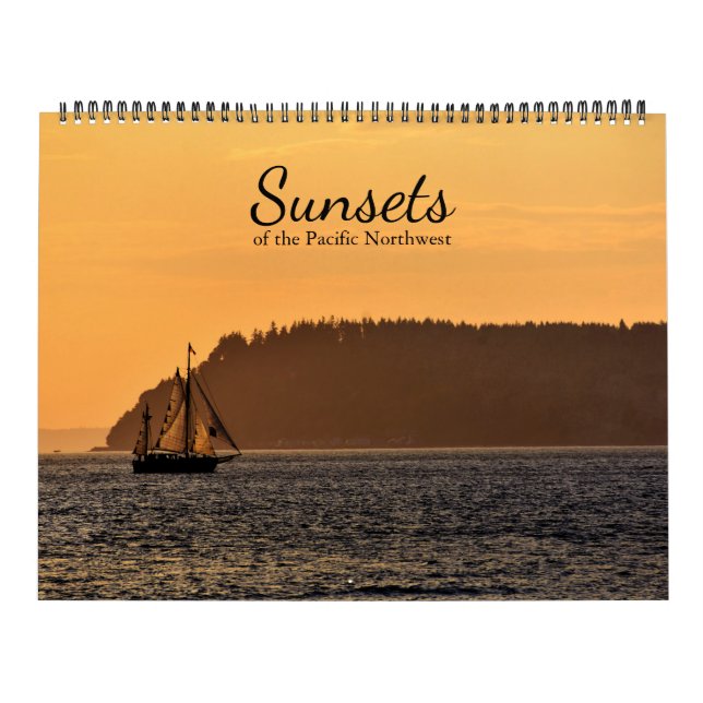 Calendrier Couchers de soleil du Pacifique Nord-Ouest (Protection)