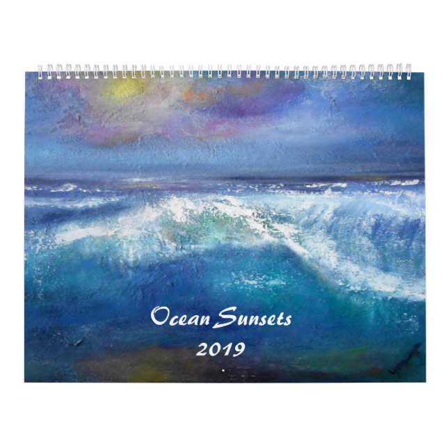 Calendrier Couchers du soleil 2019 d'océan (Protection)
