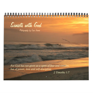 Calendrier Couchers du soleil avec Dieu