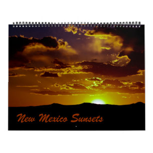 Calendrier Couchers du soleil du Nouveau Mexique