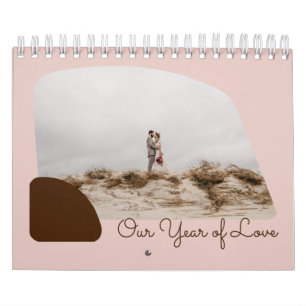 Calendrier Couleur Personnalisée Notre Année D'Amour Premie
