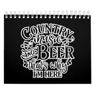 Calendrier Country Music Et Bière Country Music Graphisme